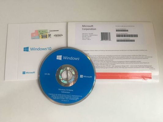 COA Etiketli Çok Dilli Windows 10 Ev OEM DVD Ambalajı