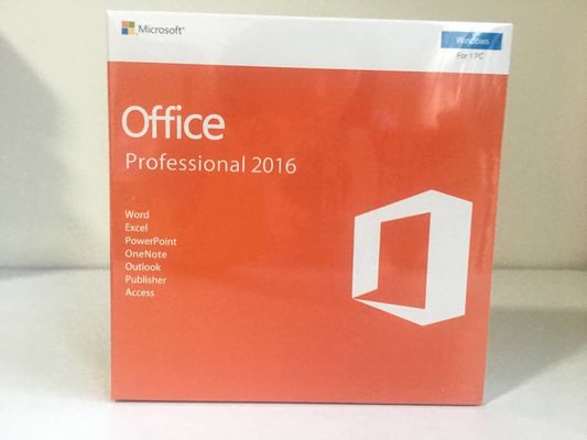 Çok Dilli Microsoft Office 2016 Professional Perakende Anahtarı