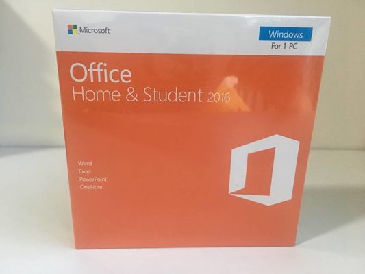 Perakende Ambalaj Microsoft Office 2016 Ev ve Öğrenci DVD / Kartı